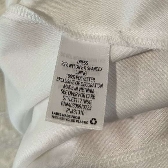 BCX Womens White Lined Pullover Sleeveless Short Fit + Flare Dress Size XXS - Picture 15 of 16